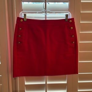 Pink J Crew mini skirt